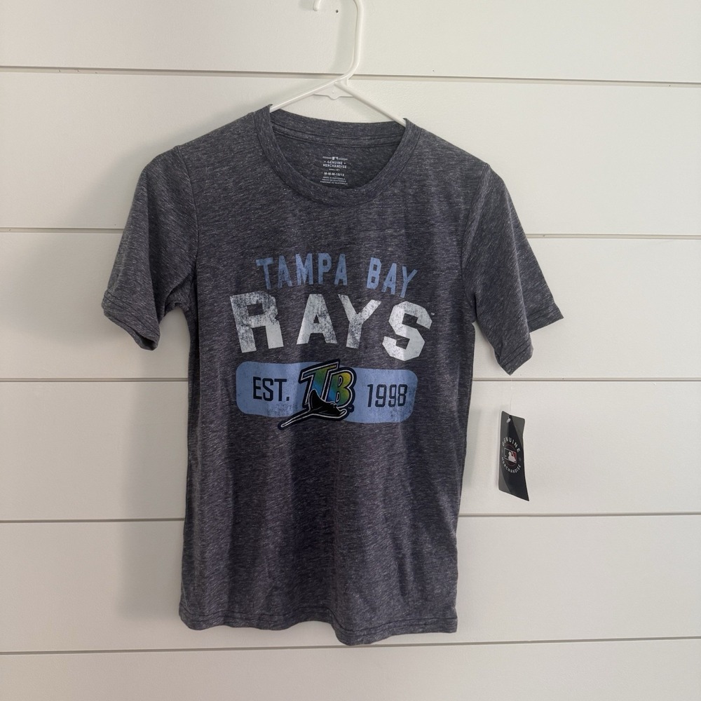 Tampa Bay Rays Women's Size Medium T-Shirt MLB Genuine Merchandise NWT Blue